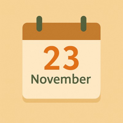 Historischer Kalender – 23. November